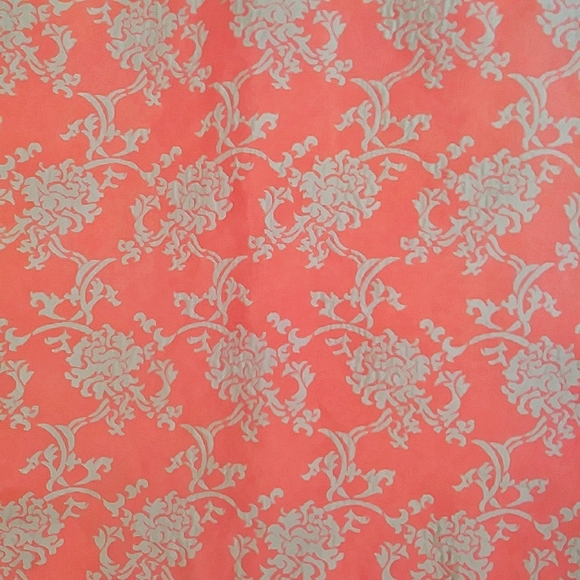 Valerie Stevens Jacquard silk coral pencil skirt - Picture 7 of 8